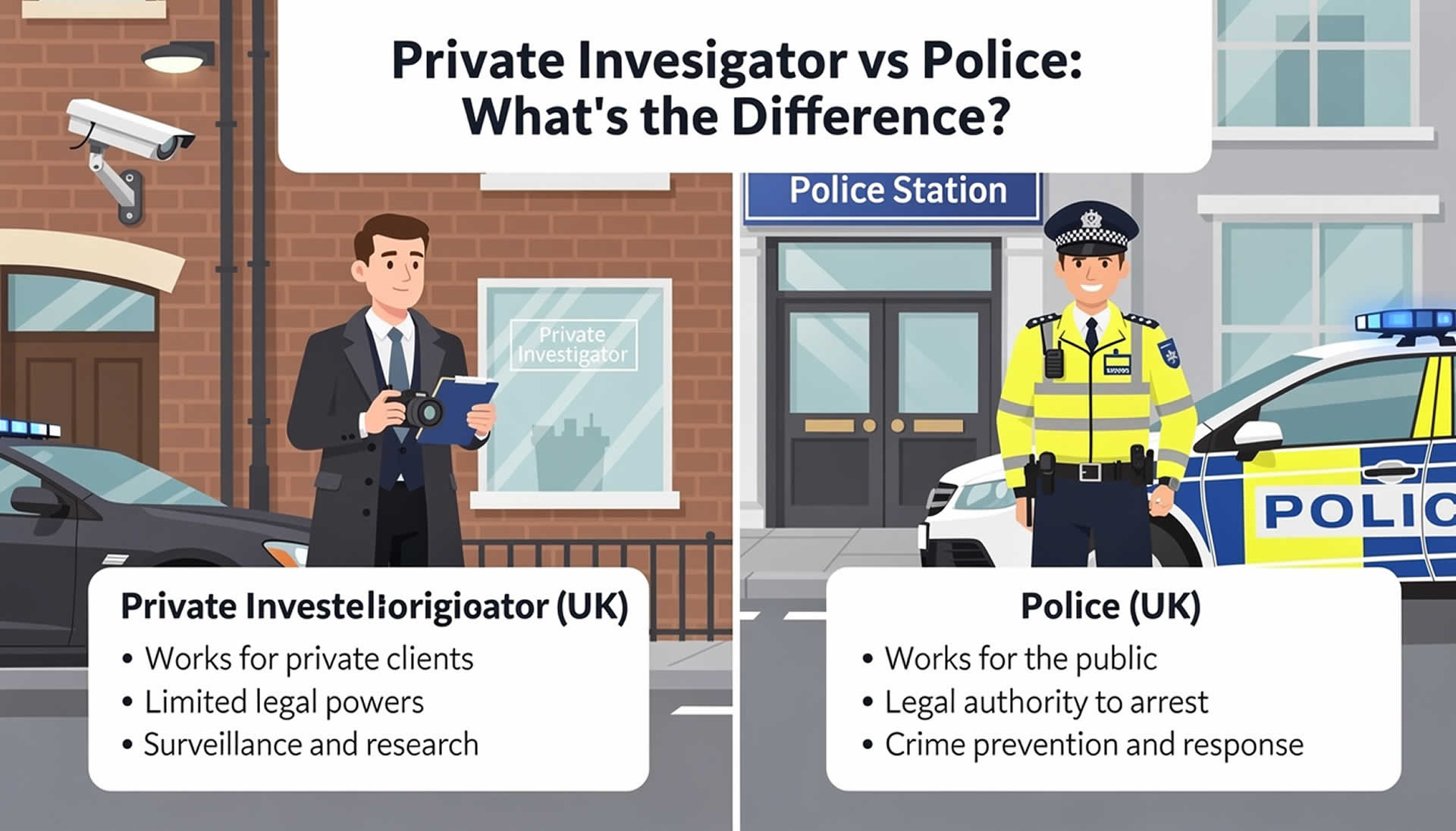 Private Investigator vs Police: What’s the Difference?
