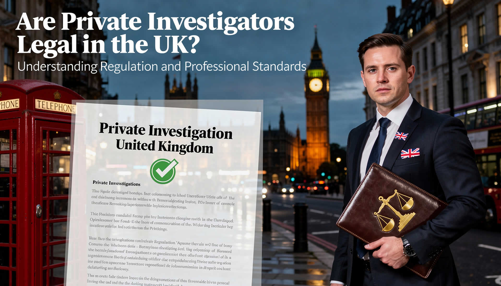 Are Private Investigators Legal in the UK?